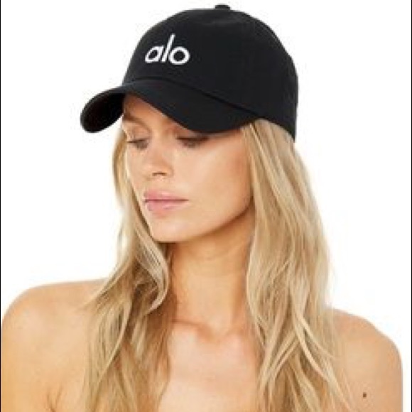 Black Alo Yoga Baseball Cap Nwt 